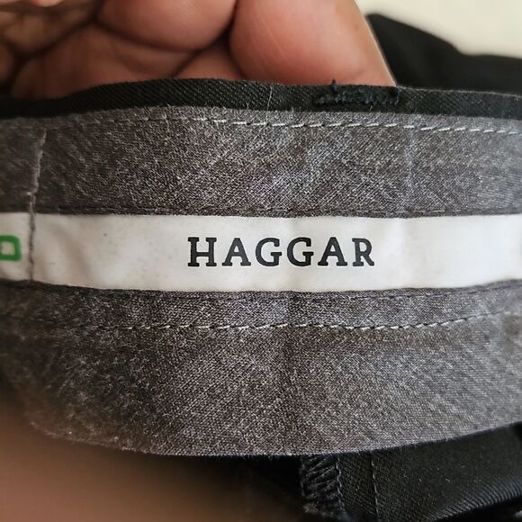 Haggar Men Casual Dress Pants 32×32 Black - Picture 10 of 16